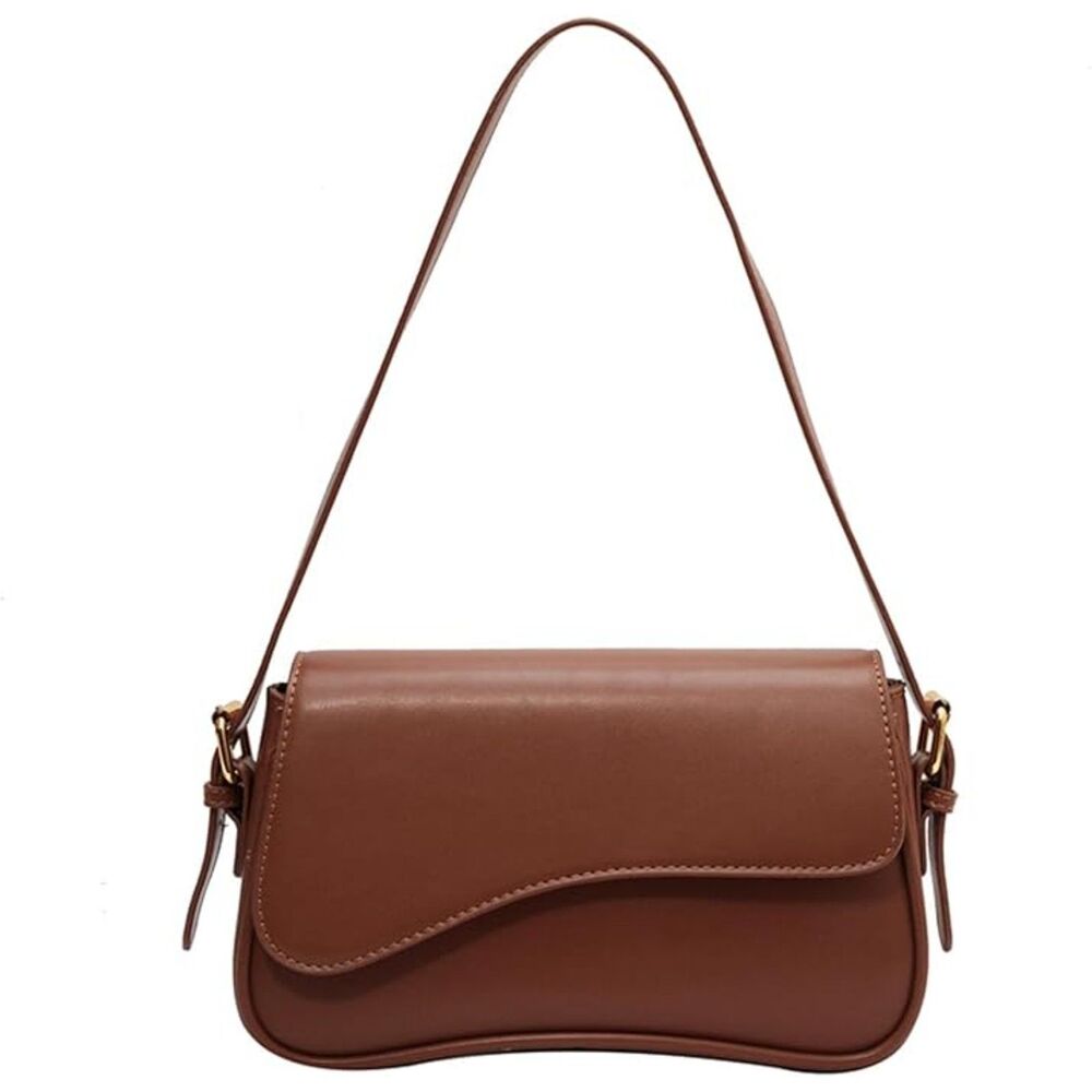 Women Brown Imported Casual Leather Waterproof Lightweight Hobo Handbag